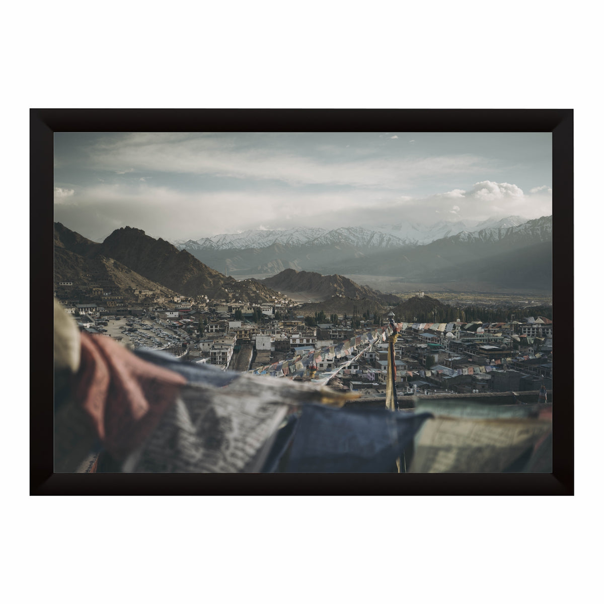 Himalayan Mountain Landscape Wall Art | Leh Ladakh Panorama Photography | Snow Peak Fine Art Print | Nature Travel Wall Decor
