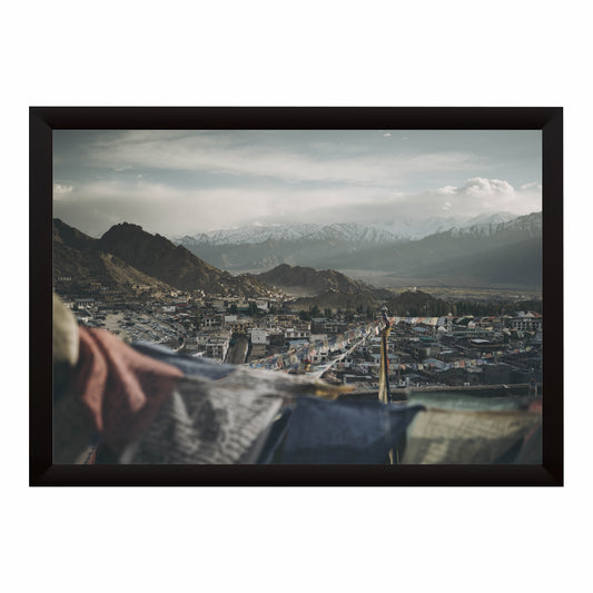 Himalayan Mountain Landscape Wall Art | Leh Ladakh Panorama Photography | Snow Peak Fine Art Print | Nature Travel Wall Decor