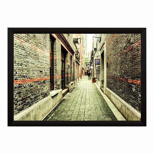 Historic Brick Alley Wall Art | Urban Travel Photography