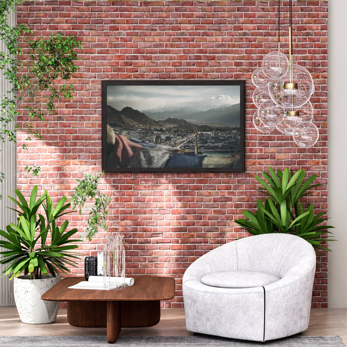 Himalayan Mountain Landscape Wall Art | Leh Ladakh Panorama Photography | Snow Peak Fine Art Print | Nature Travel Wall Decor