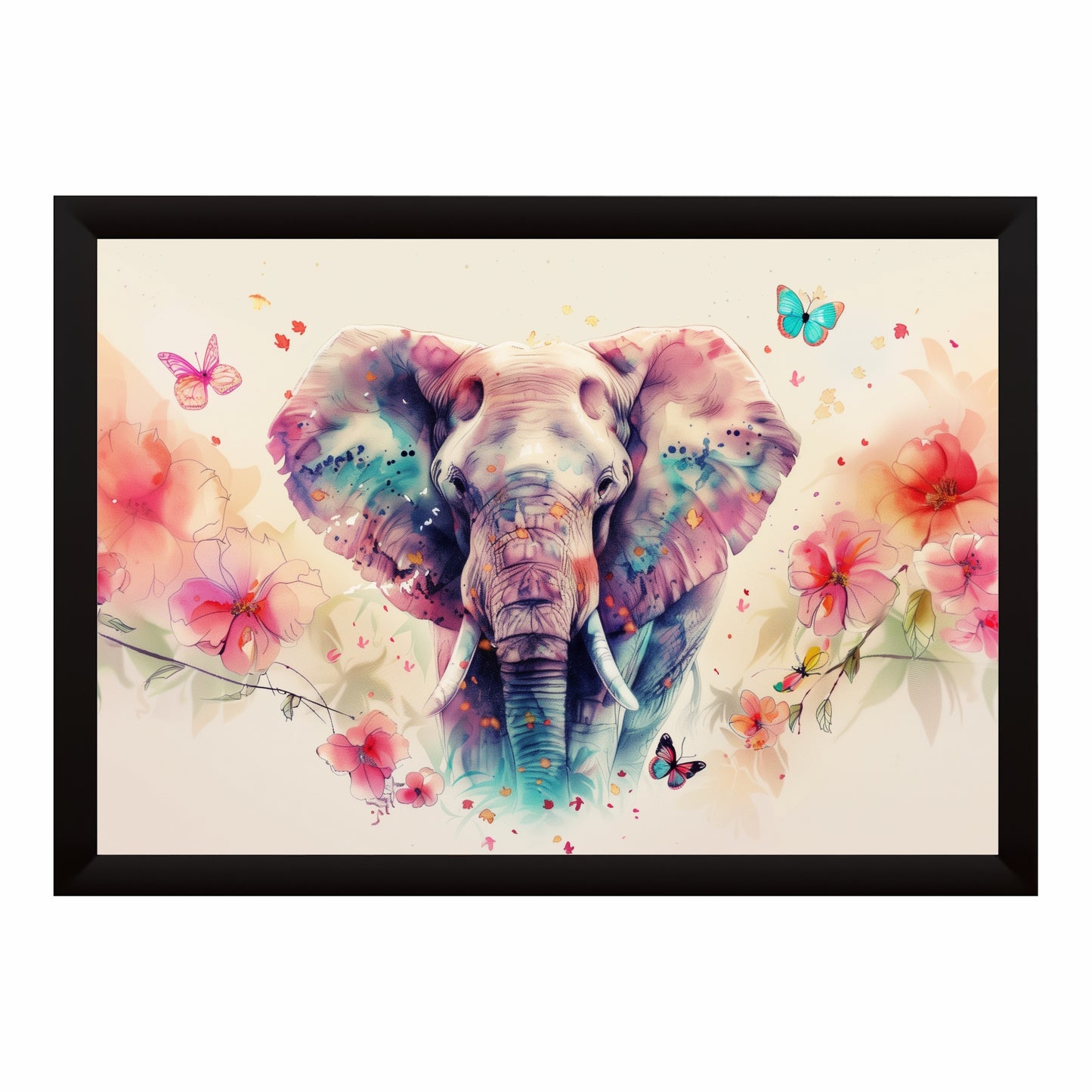 Watercolor Elephant Wall Art