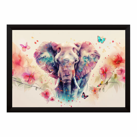 Watercolor Elephant Wall Art