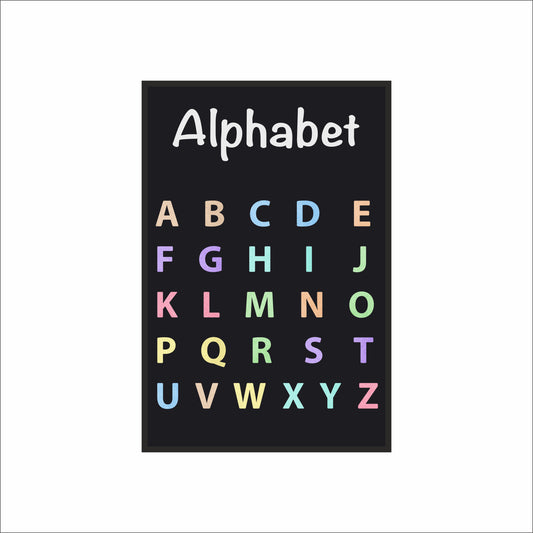 Colorful Alphabet Learning Wall Frame – Fun Educational Art for Kids 🅰️🧡