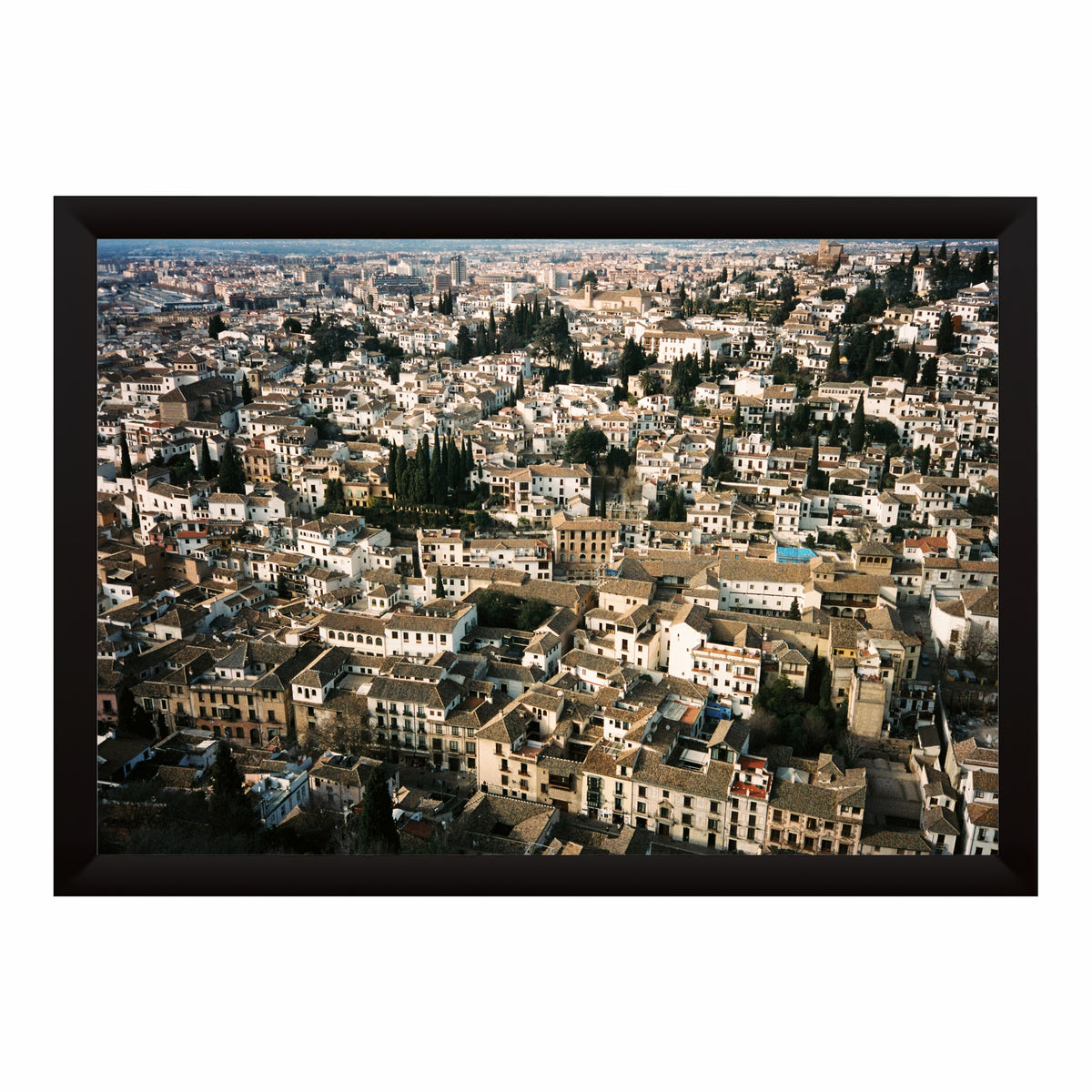Granada Cityscape Wall Art | Aerial Architecture Photography | Framed Wall Decor