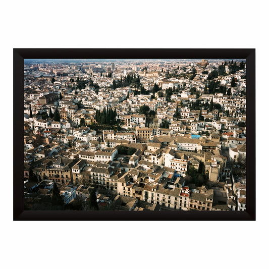 Granada Cityscape Wall Art | Aerial Architecture Photography | Framed Wall Decor