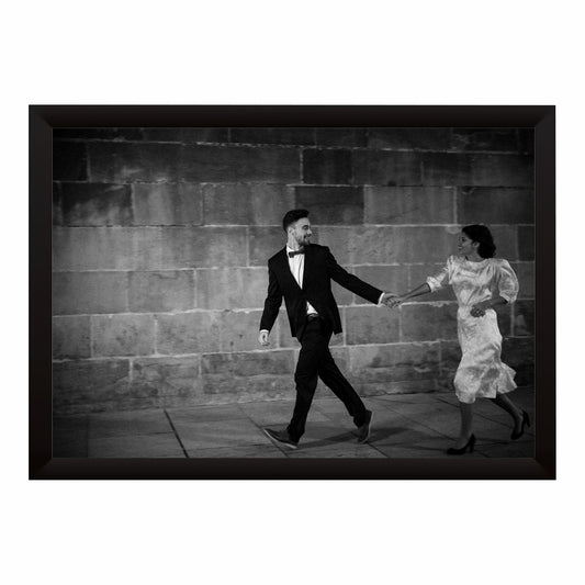 Romantic Couple Black & White Wall Art | Wedding Photography