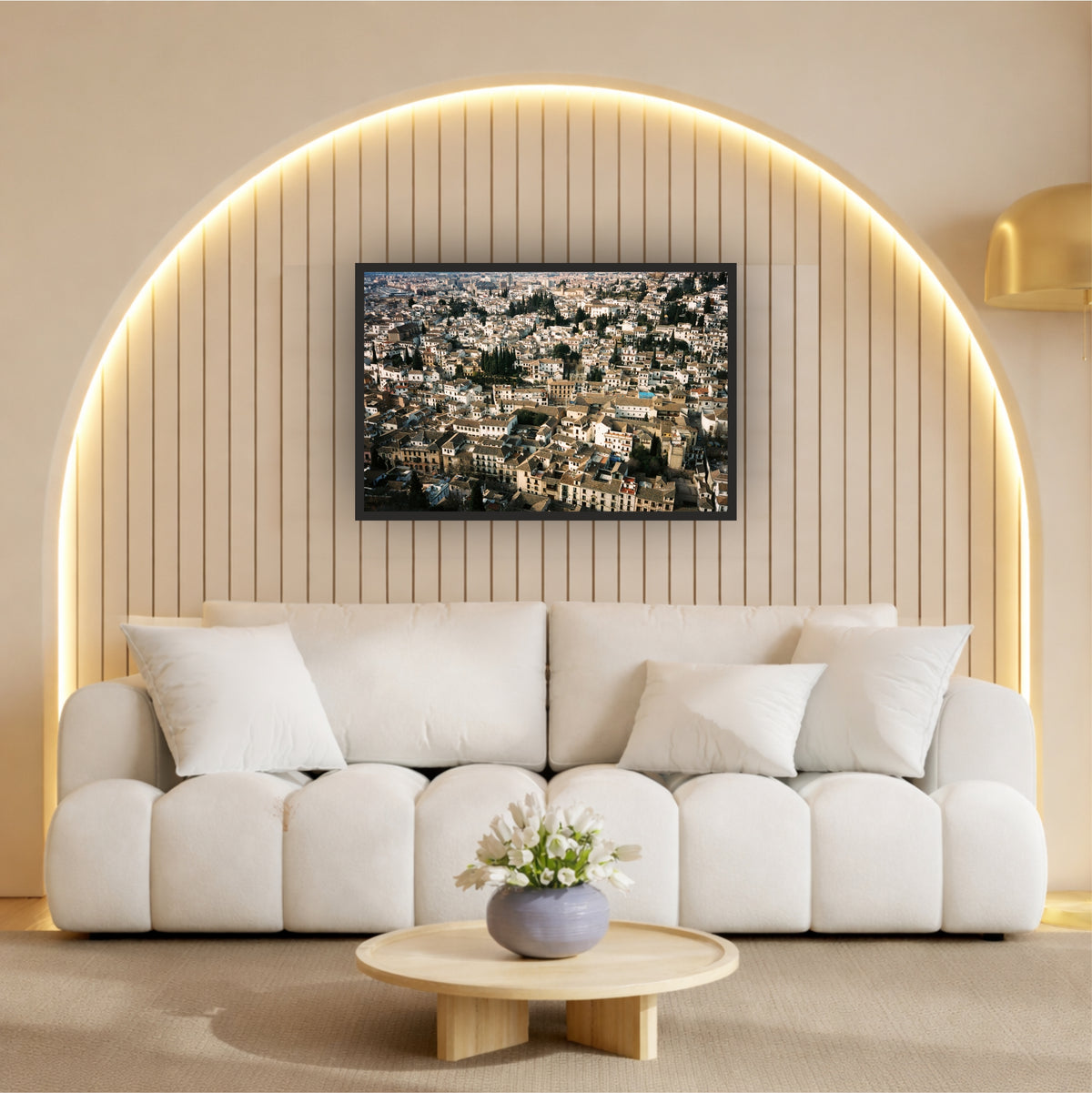Granada Cityscape Wall Art | Aerial Architecture Photography | Framed Wall Decor
