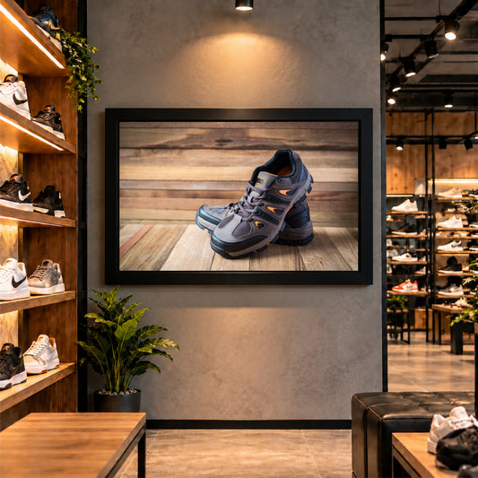 Sports Sneakers Wall Art | Athletic Shoes Artwork | Modern Sports Decor