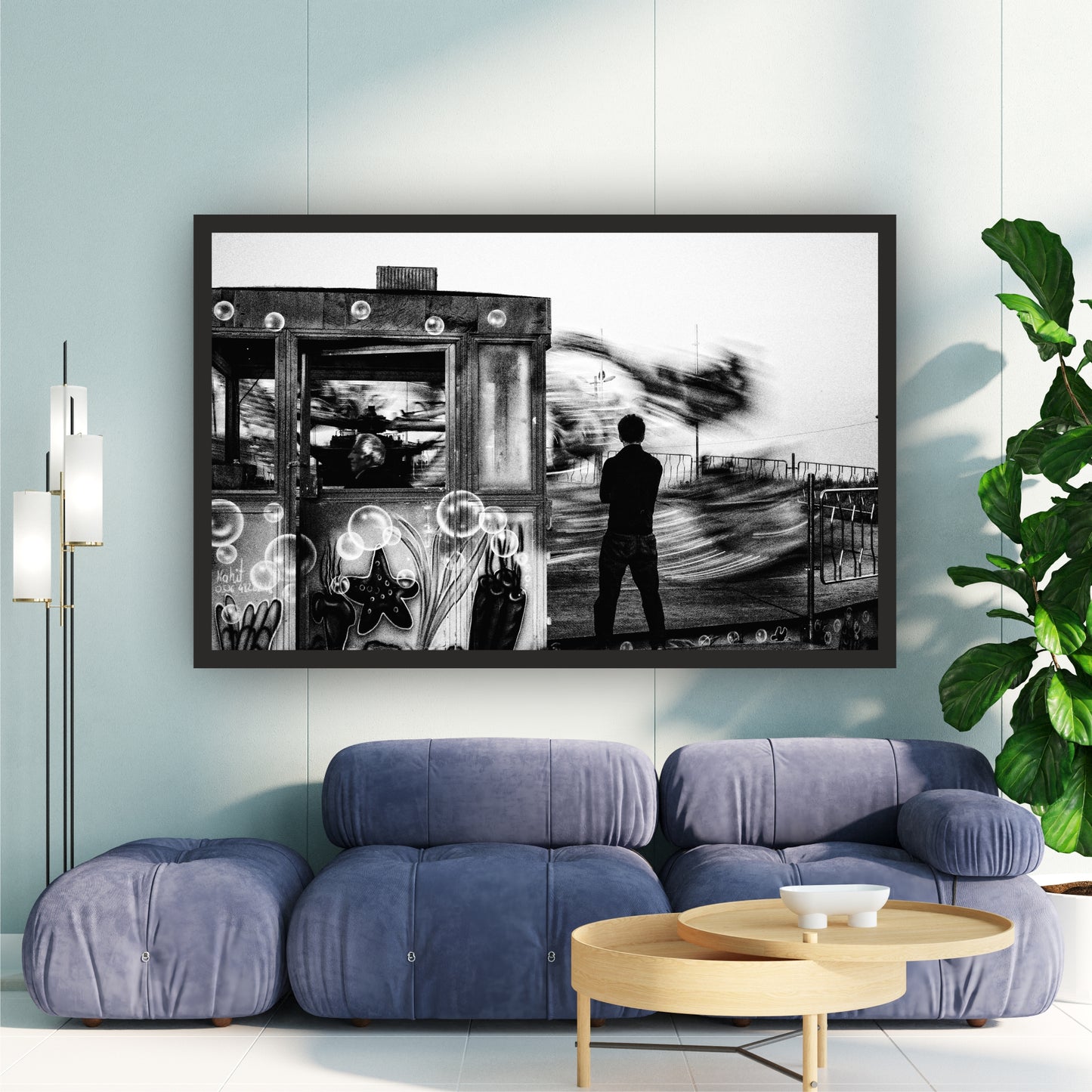 Urban Motion Black & White Wall Art | Street Photography