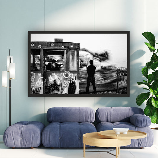 Urban Motion Black & White Wall Art | Street Photography