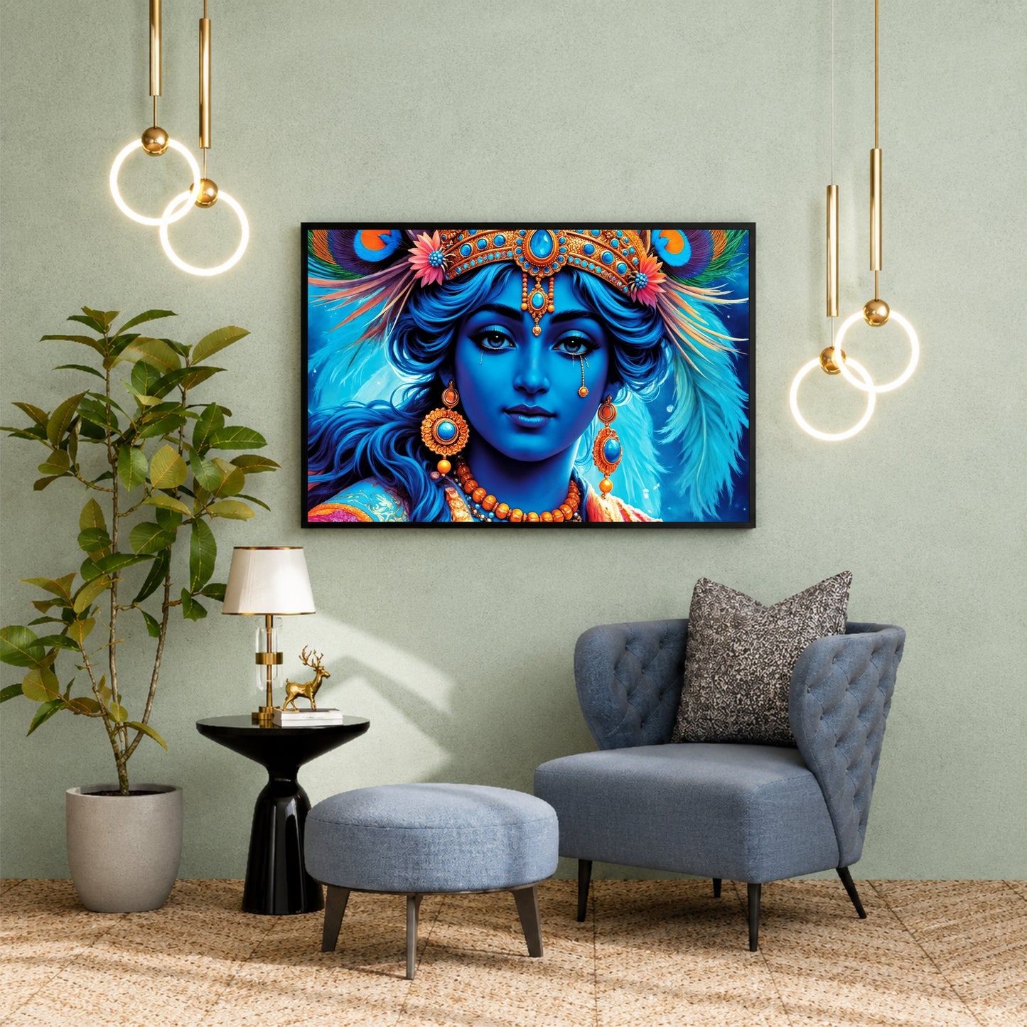 Divine Krishna Wall Art
