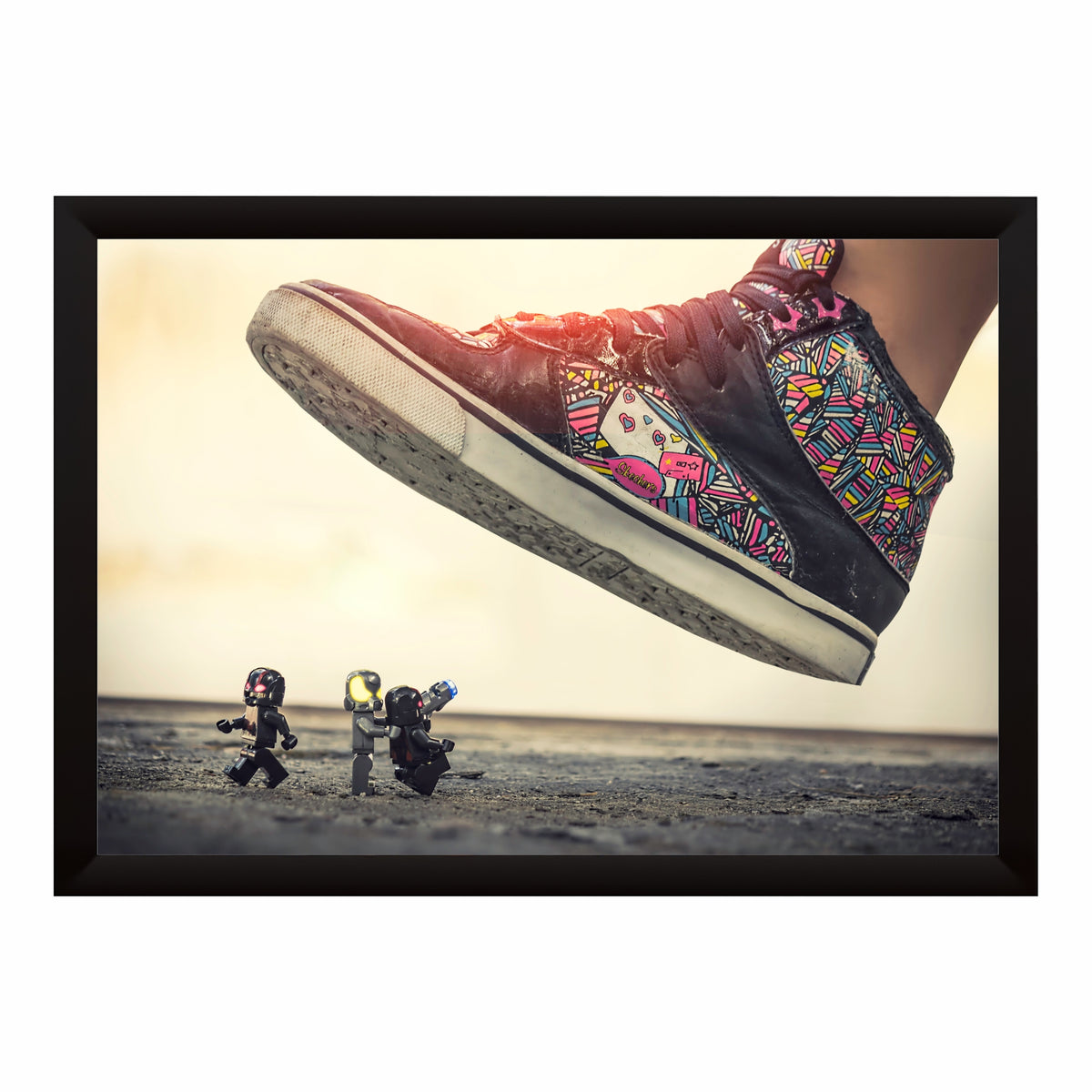 Colorful Sneakers Wall Art | Fashion Shoes Artwork | Modern Footwear Decor