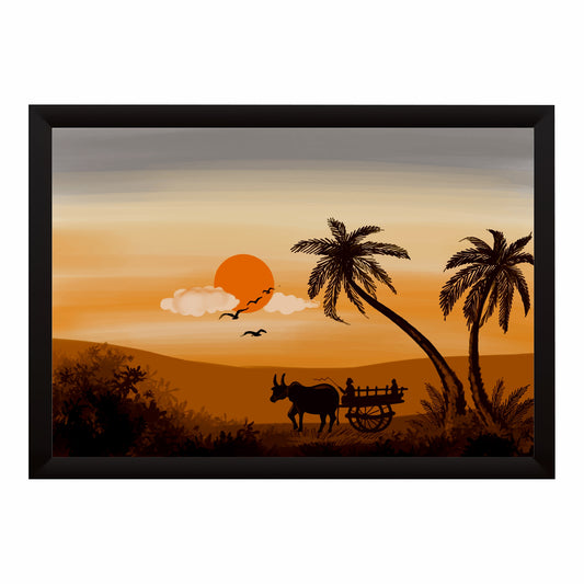 Village Sunset Wall Art