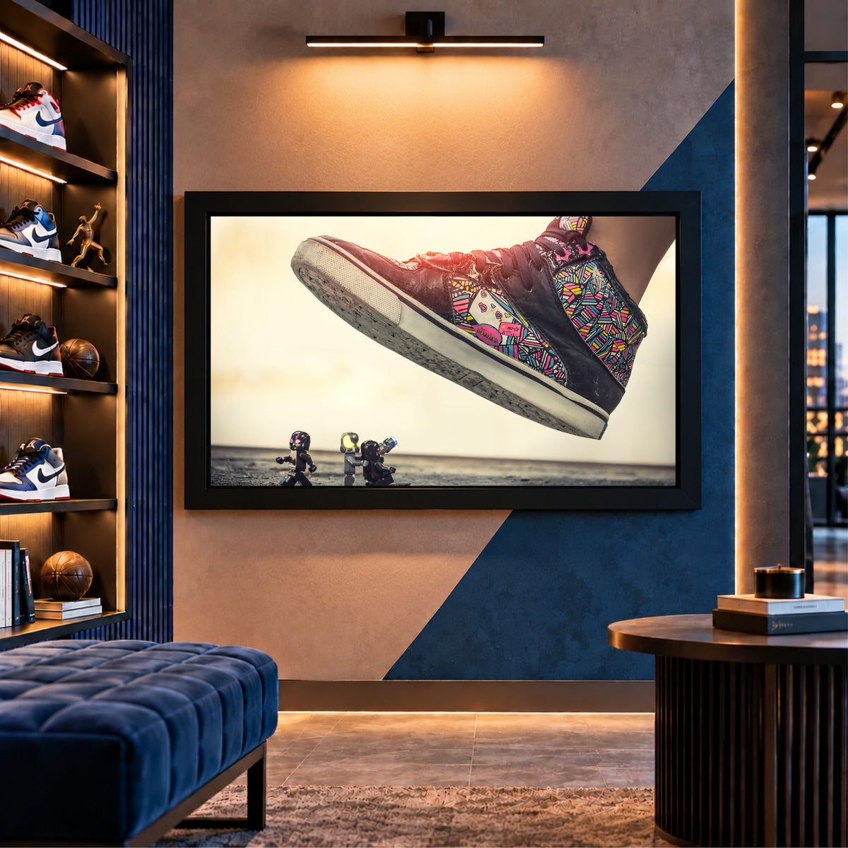 Colorful Sneakers Wall Art | Fashion Shoes Artwork | Modern Footwear Decor