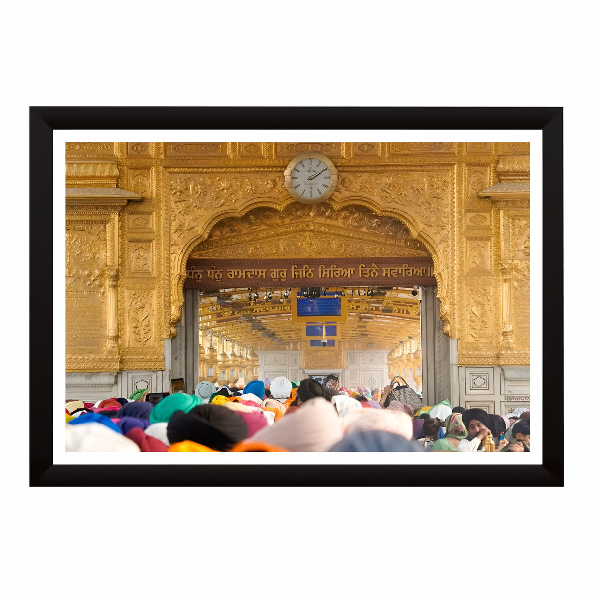 Sri Harmandir Sahib (Golden Temple) – Divine Entrance to the Sanctum | Sacred Sikh Wall Art