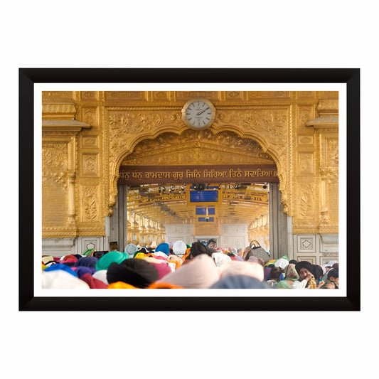 Sri Harmandir Sahib (Golden Temple) – Divine Entrance to the Sanctum | Sacred Sikh Wall Art