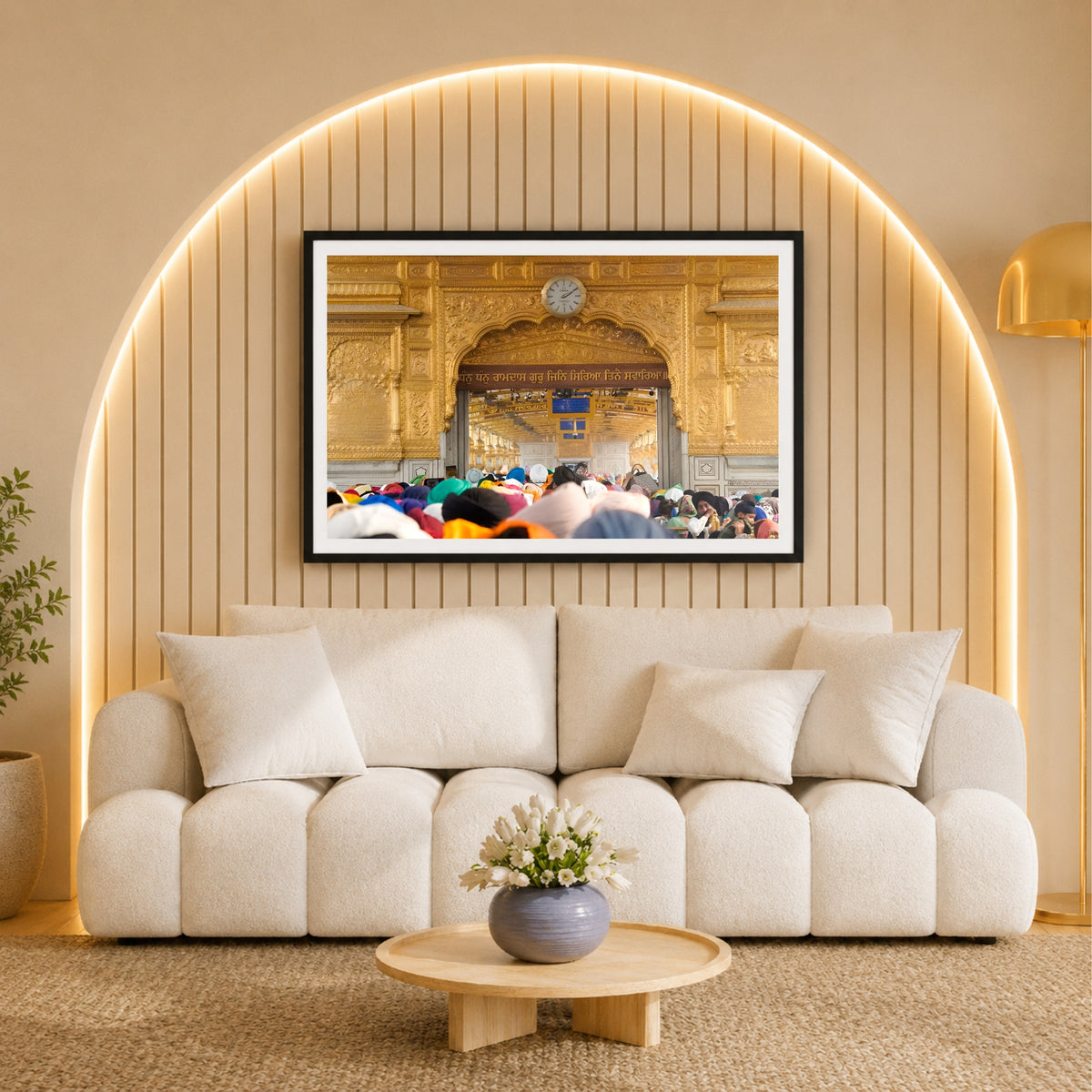 Sri Harmandir Sahib (Golden Temple) – Divine Entrance to the Sanctum | Sacred Sikh Wall Art