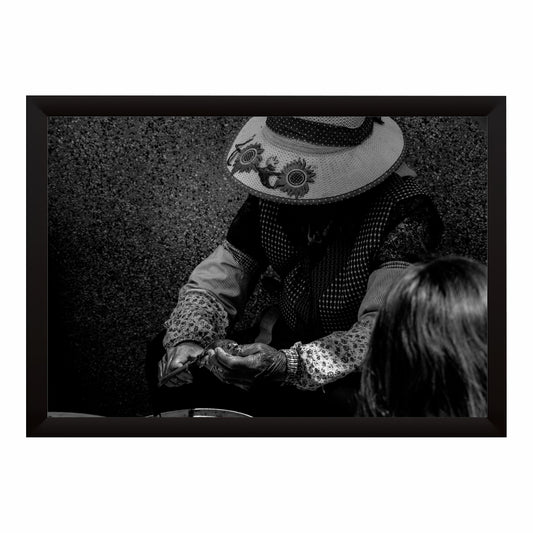 Vintage Hat Street Photography Black & White Wall Art | Lifestyle Art