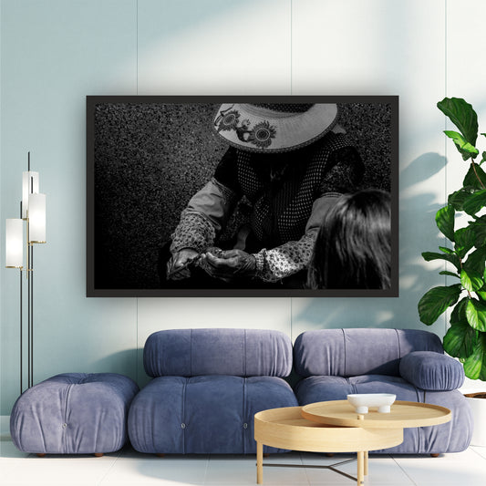 Vintage Hat Street Photography Black & White Wall Art | Lifestyle Art