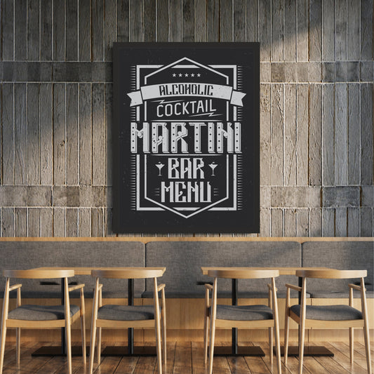 Cocktail Wall Art | Framed Alcoholic Cocktail Bar Artwork | Modern Pub & Bar Décor | Drinks Wall Art