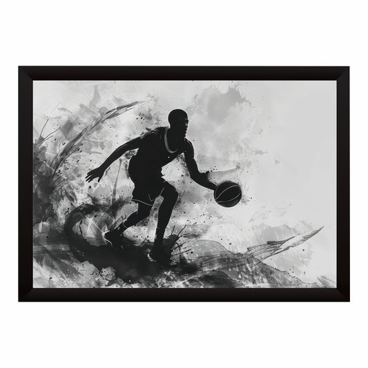 Basketball Wall Art | Framed Basketball Player Artwork | Sports & Motivation Décor