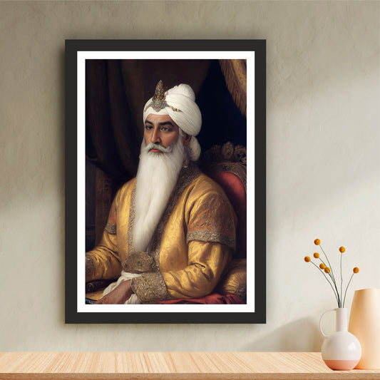Maharaja Ranjit Singh – The Lion of Punjab | Royal Sikh Heritage Wall Art