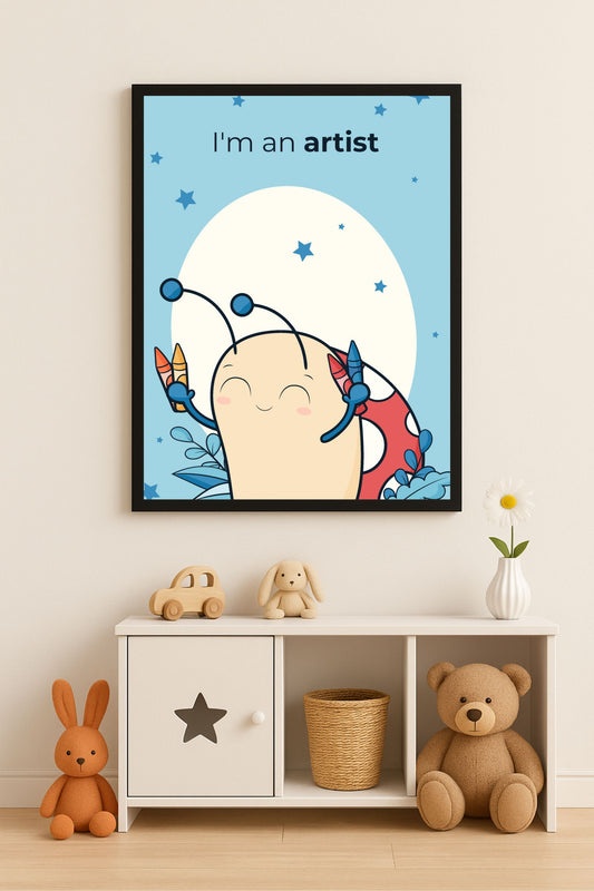 Little Artist Wall Frame – “I’m an Artist” 🎨🐞