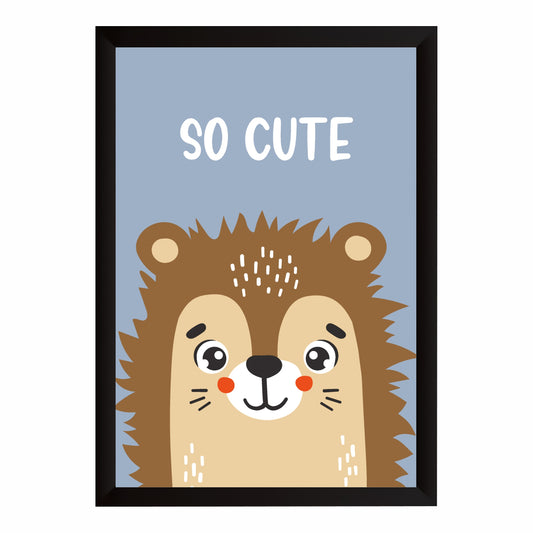 So Cute Hedgehog Nursery Wall Art | Adorable Animal Kids Room Poster