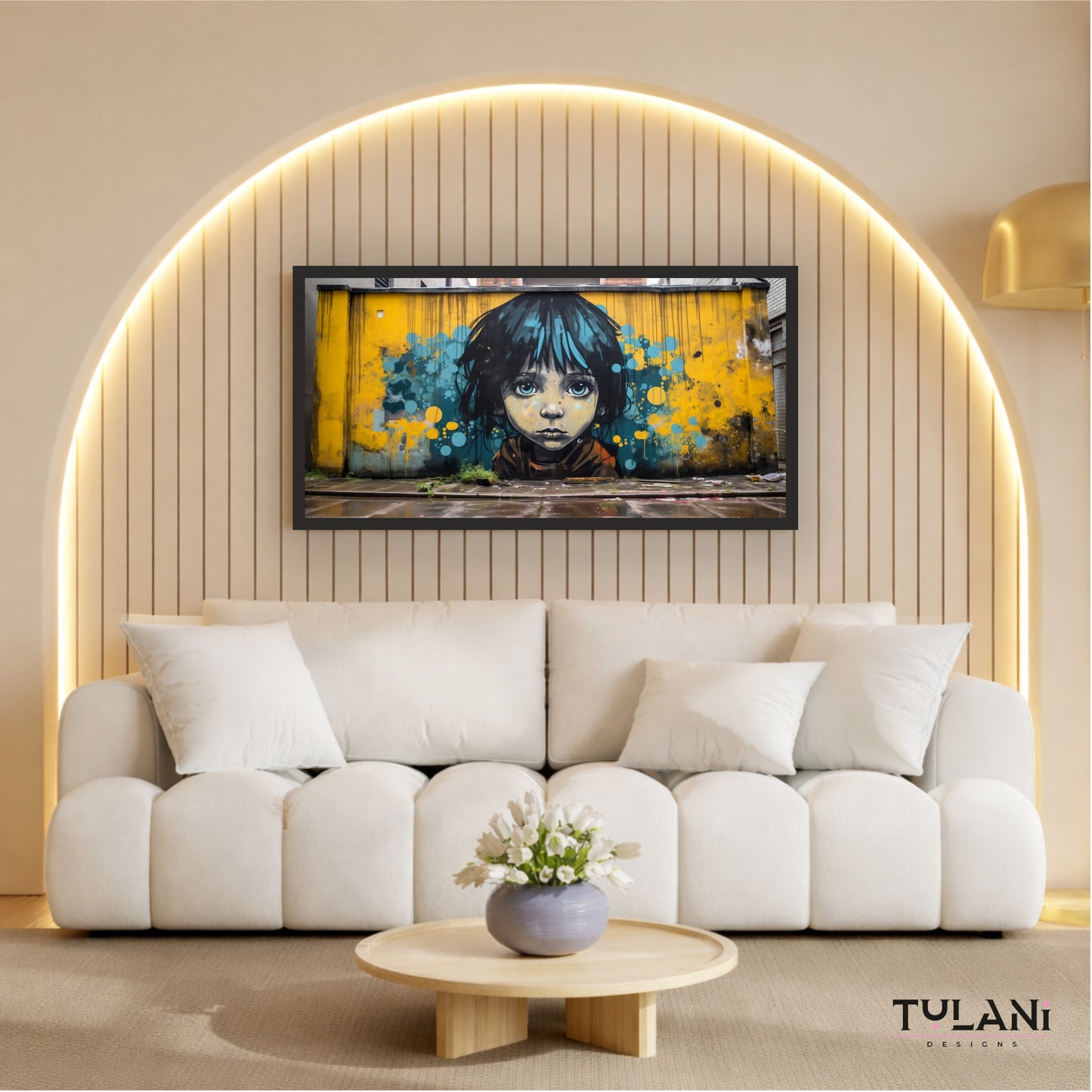 Street Art Girl Wall Art | Urban Graffiti Canvas Print | Modern Pop Art Wall Decor | Colorful Contemporary Mural Artwork