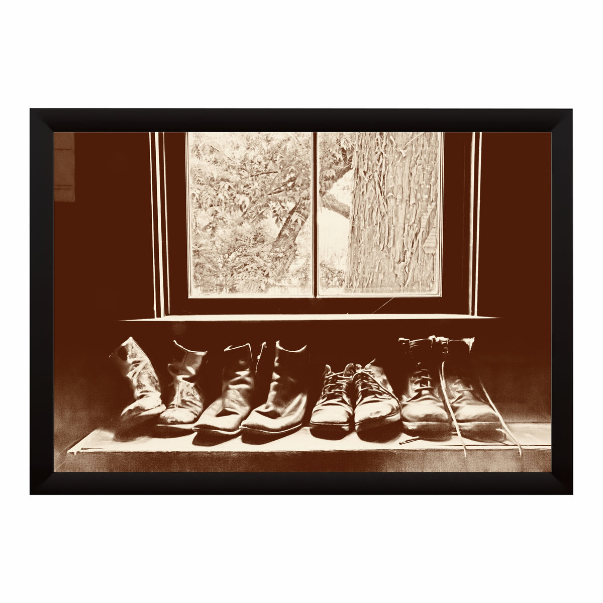 Vintage Boots Wall Art | Classic Footwear Artwork | Retro Shoe Decor