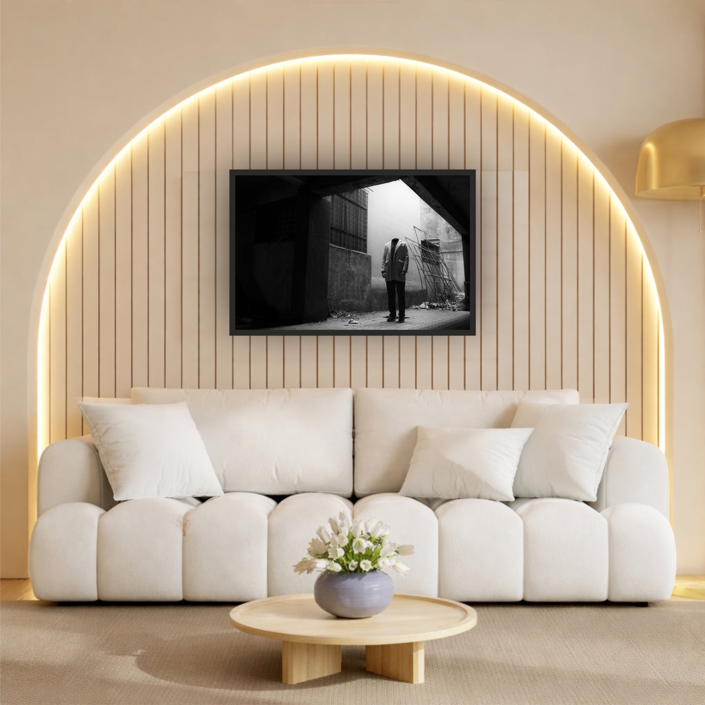 Mystery Man Wall Art | Black & White Urban Photography