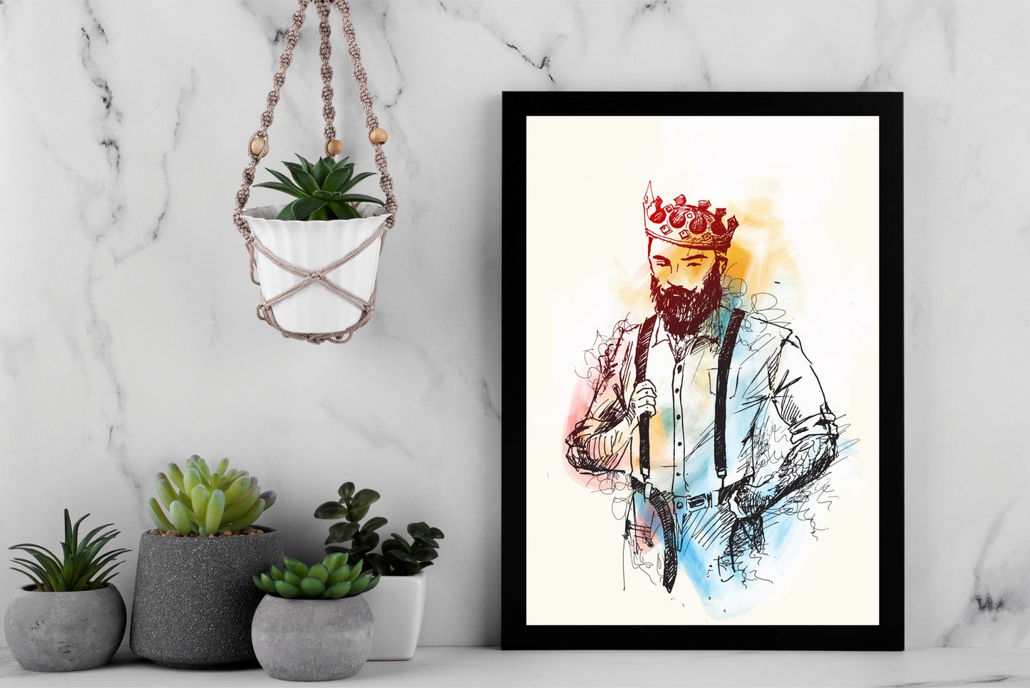 The Modern King – Regal Spirit Wall Frame 👑✨