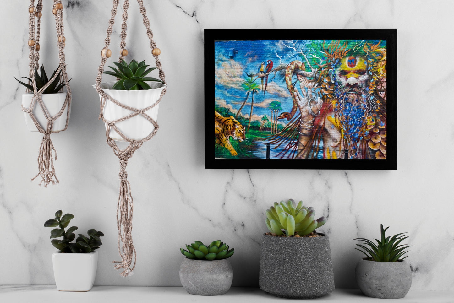 Divine Awakening – The Shiva Energy Wall Frame 🔱🌈