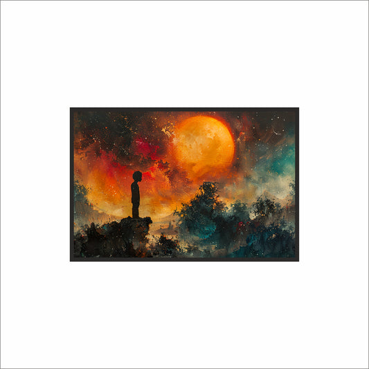 Child of the Cosmos – Sunset Reverie 🌕🌌