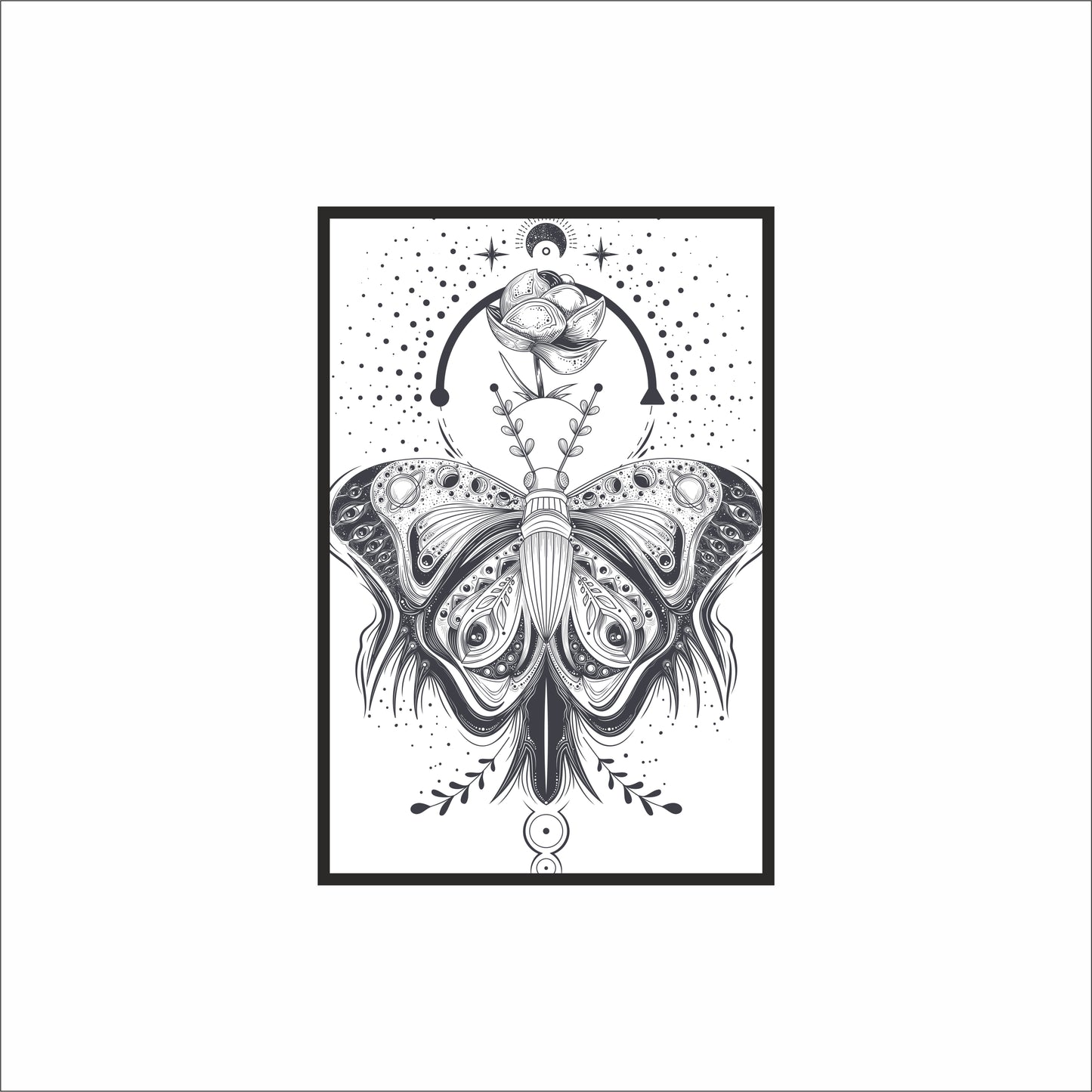 Mystic Bloom – The Sacred Butterfly 🦋✨