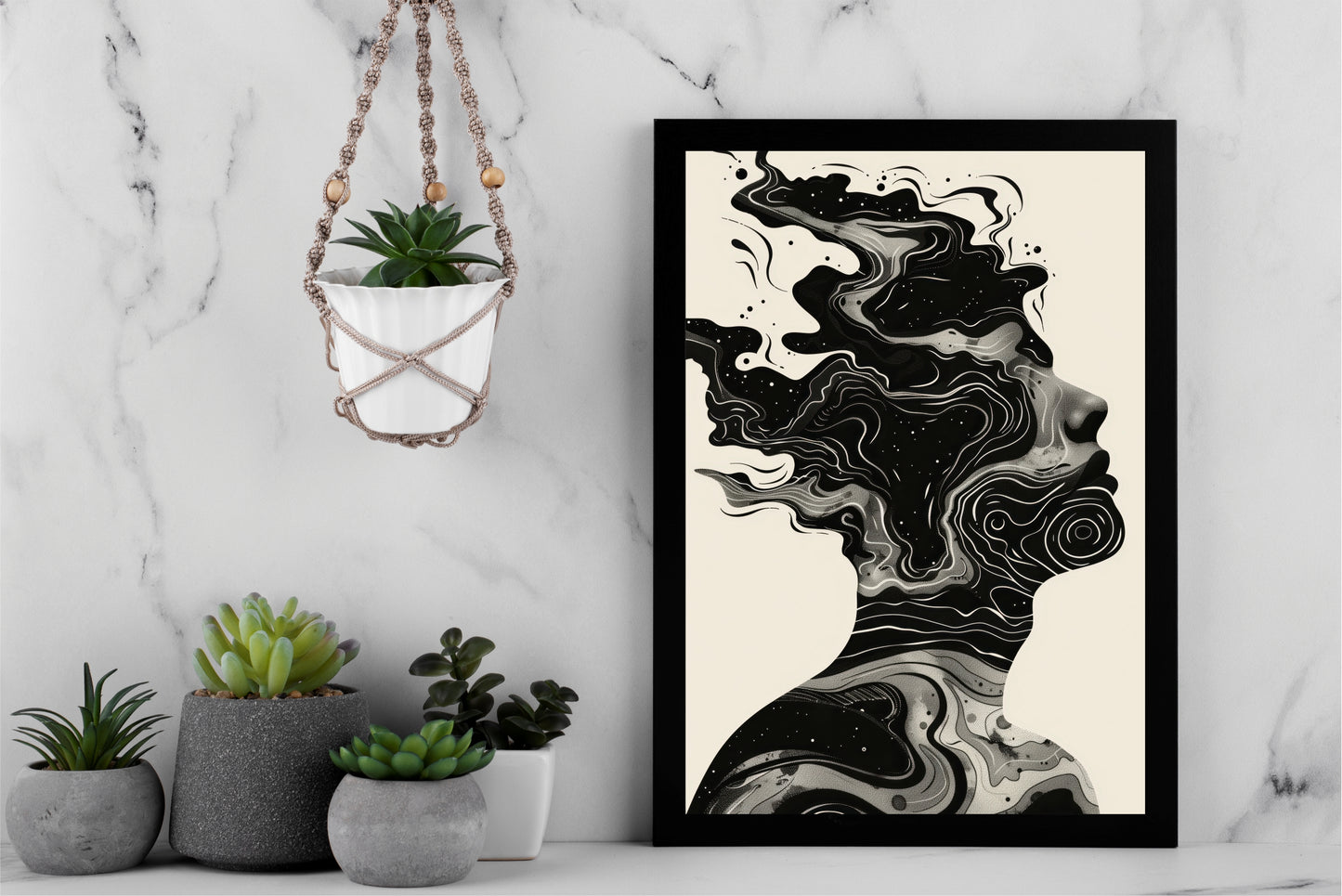 Mind in Motion – The Cosmic Silhouette 🖤🌌