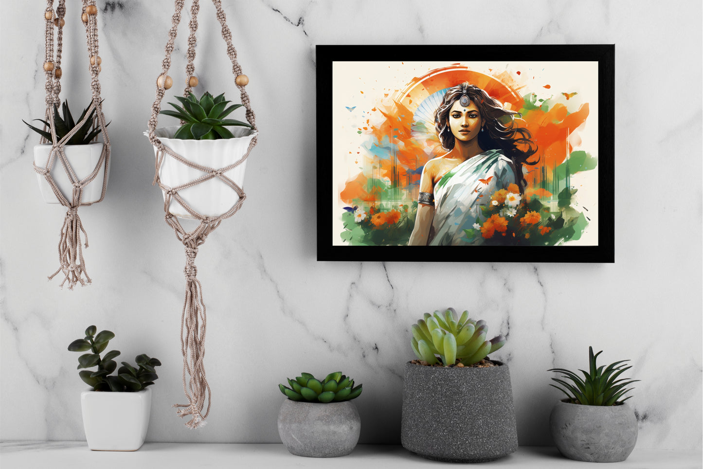 Spirit of India – The Tricolor Muse 🇮🇳✨