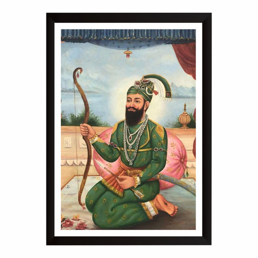 Guru Gobind Singh Ji Wall Art Photo Frame – The Eternal Warrior of Faith & Justice