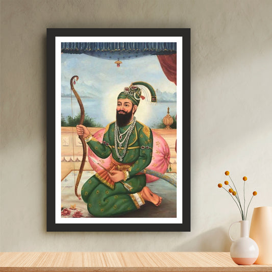 Guru Gobind Singh Ji Wall Art Photo Frame – The Eternal Warrior of Faith & Justice