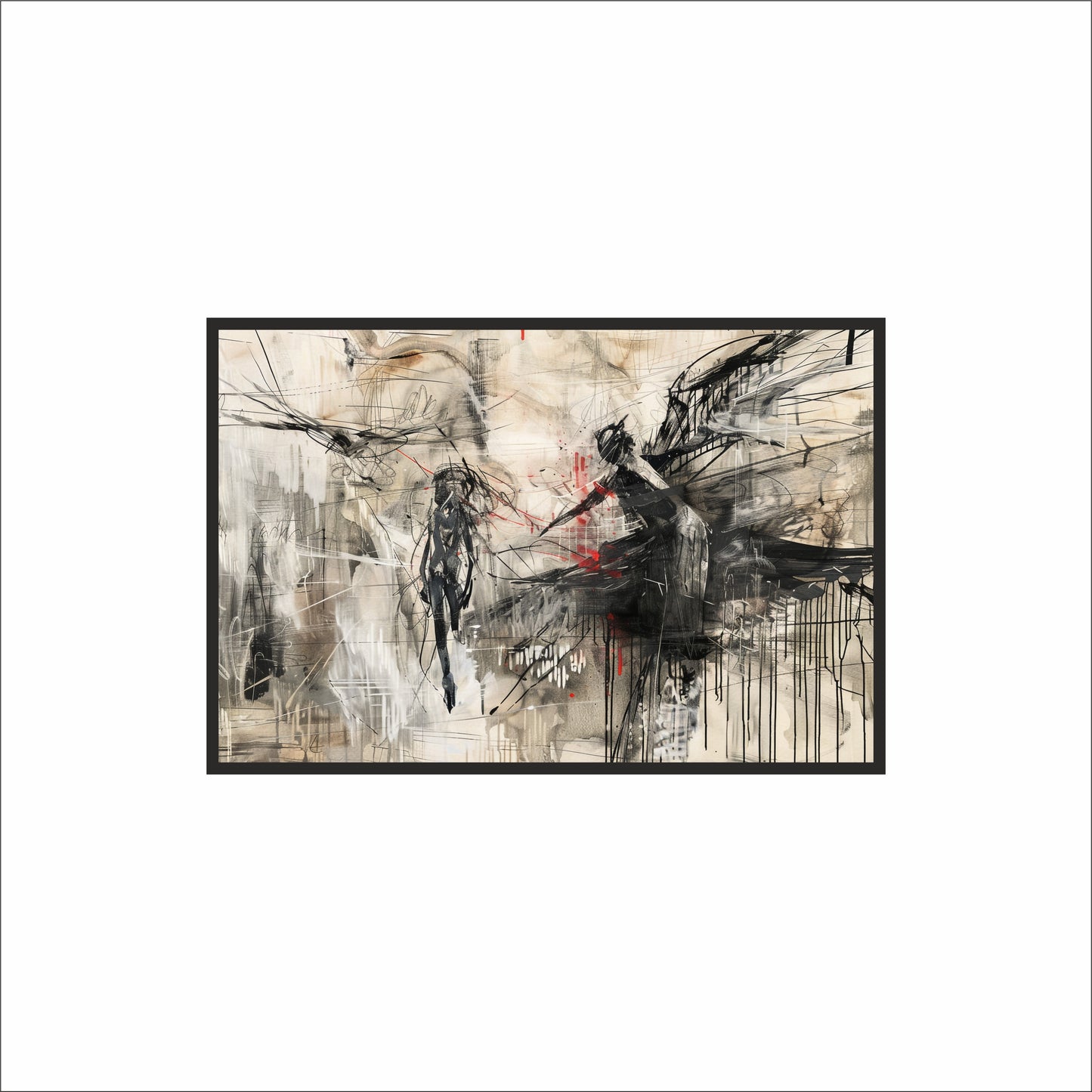 Shadows in Motion – Abstract Storyline Art 🖤🔥