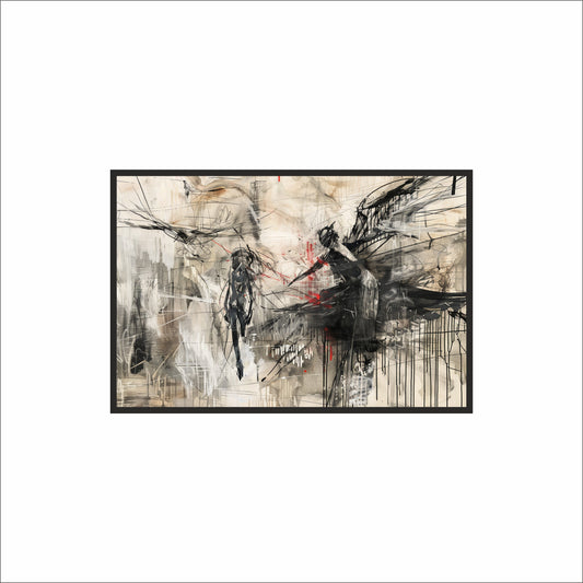 Shadows in Motion – Abstract Storyline Art 🖤🔥