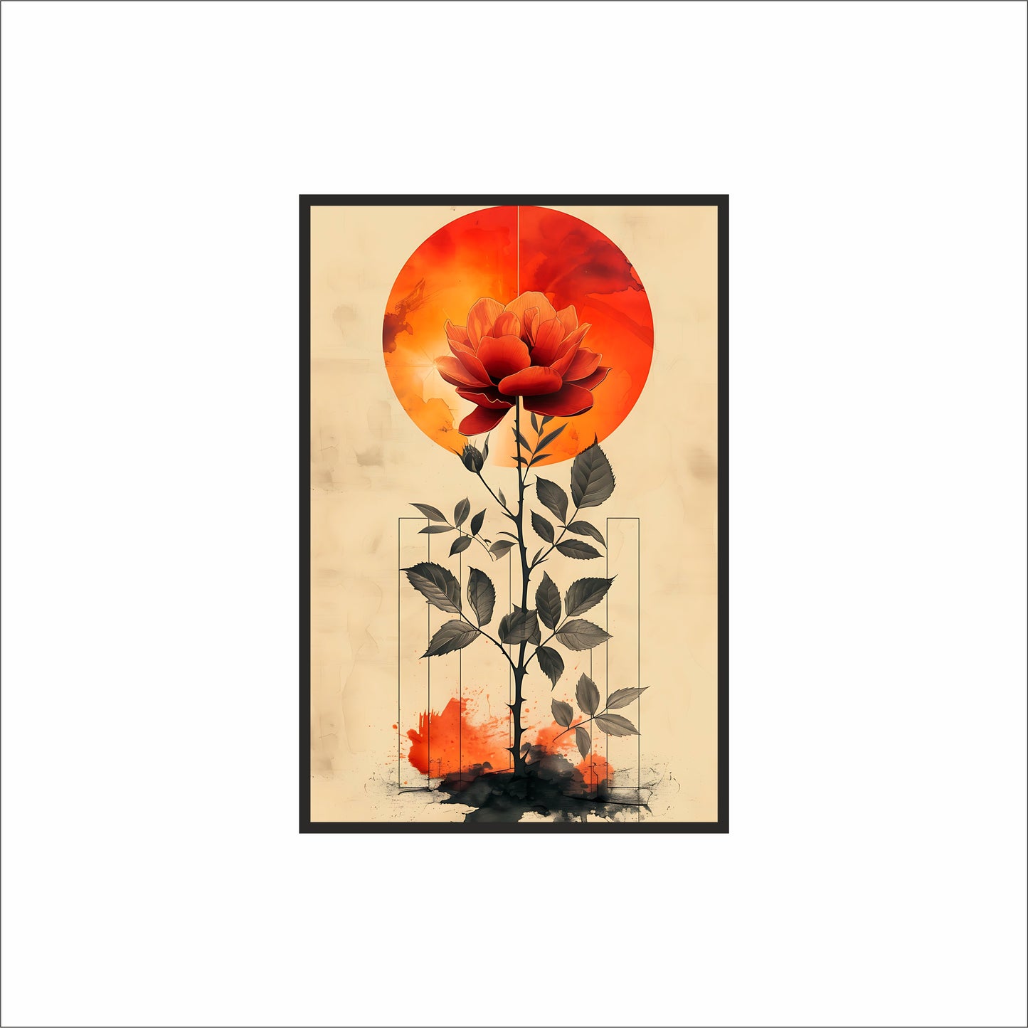 Solar Bloom – The Fire Rose Awakens 🌹🔥🌞