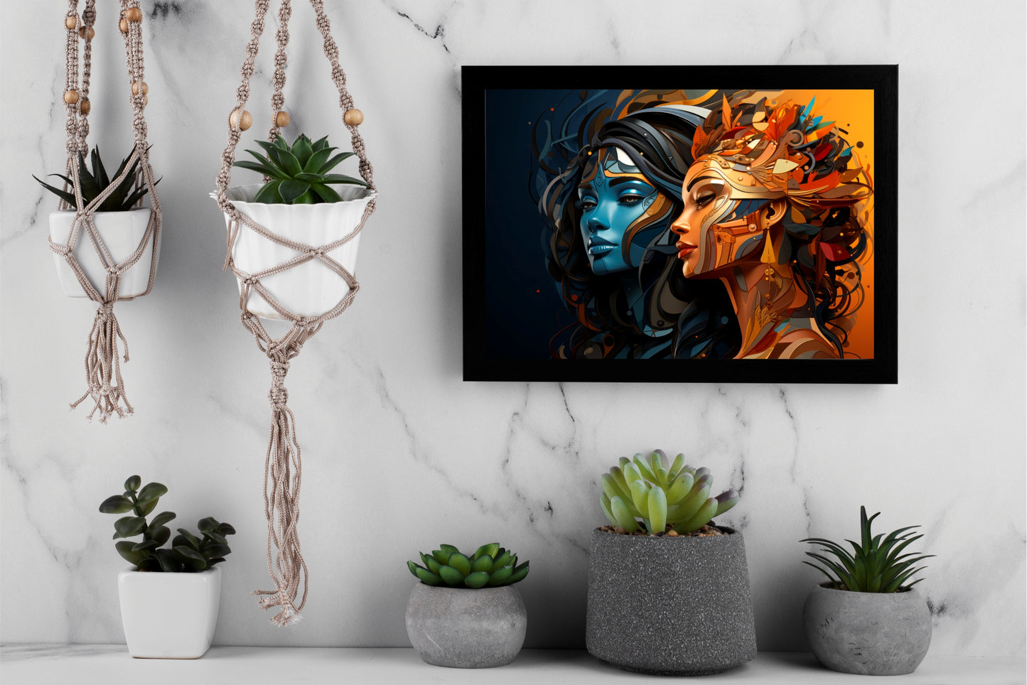 Dual Divinity – The Fusion of Calm & Fire 🔵🔥