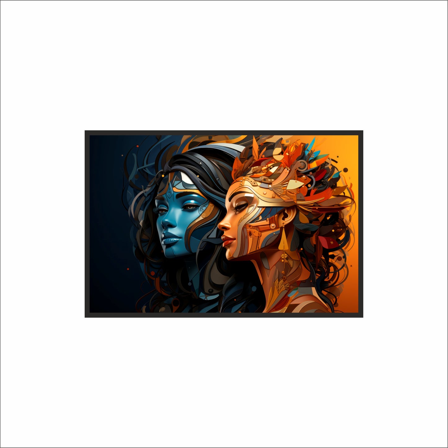 Dual Divinity – The Fusion of Calm & Fire 🔵🔥