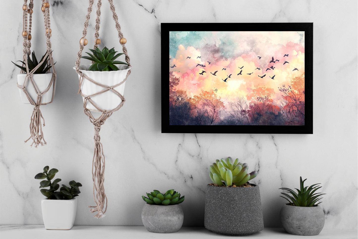 Skyward Symphony – Where Colors Learn to Fly 🌅🕊️