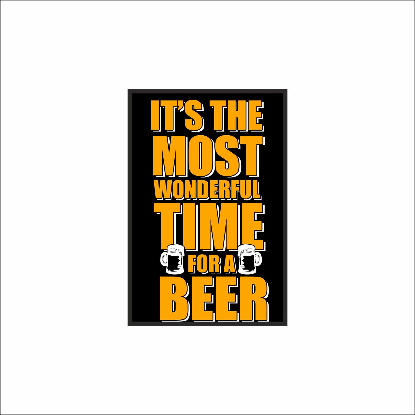 “It’s the Most Wonderful Time for a Beer” – Bold Bar Wall Art 🍻✨