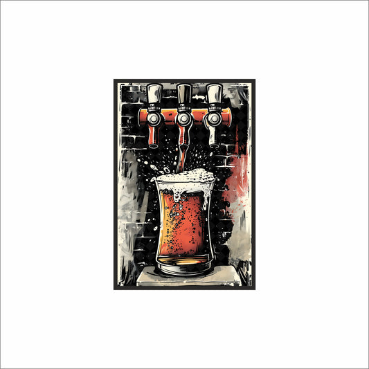 “Draft Delight” – Beer Tap Wall Art 🍻✨