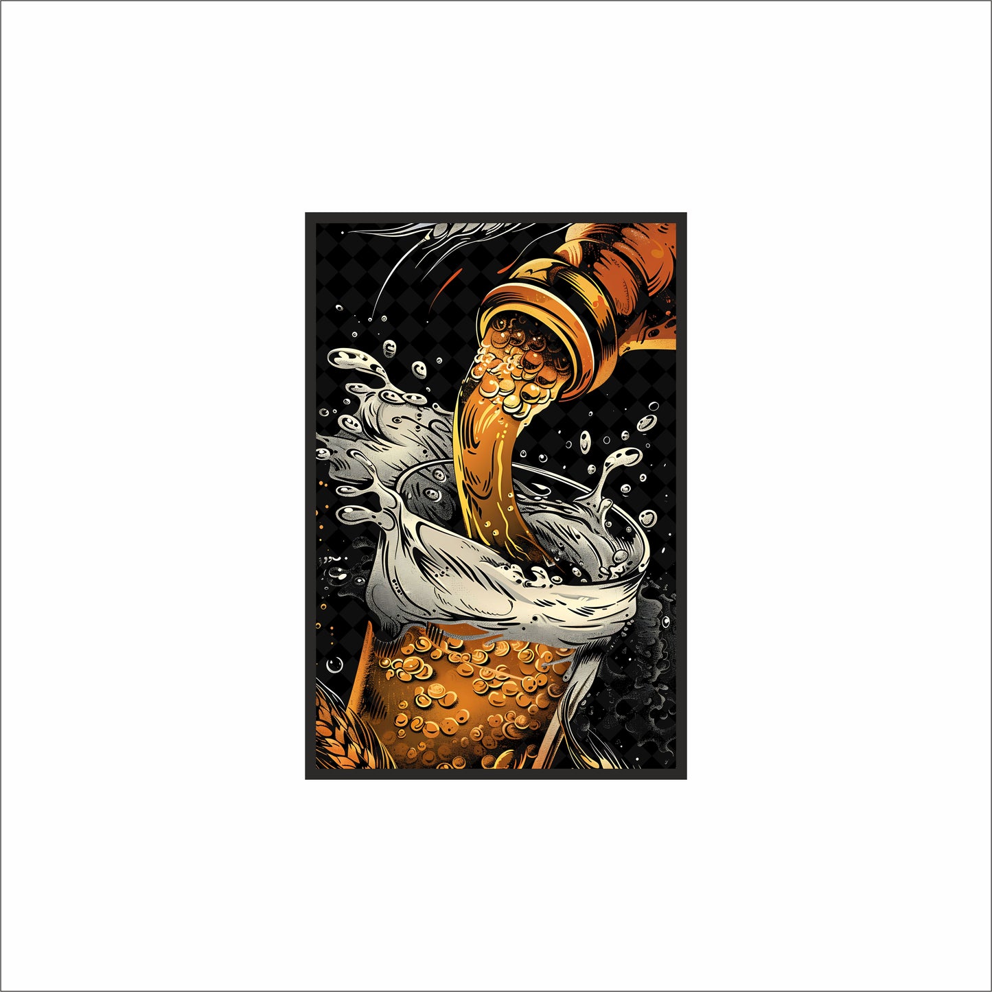 “The Pour of Perfection – Art of the Golden Brew” 🍺🔥
