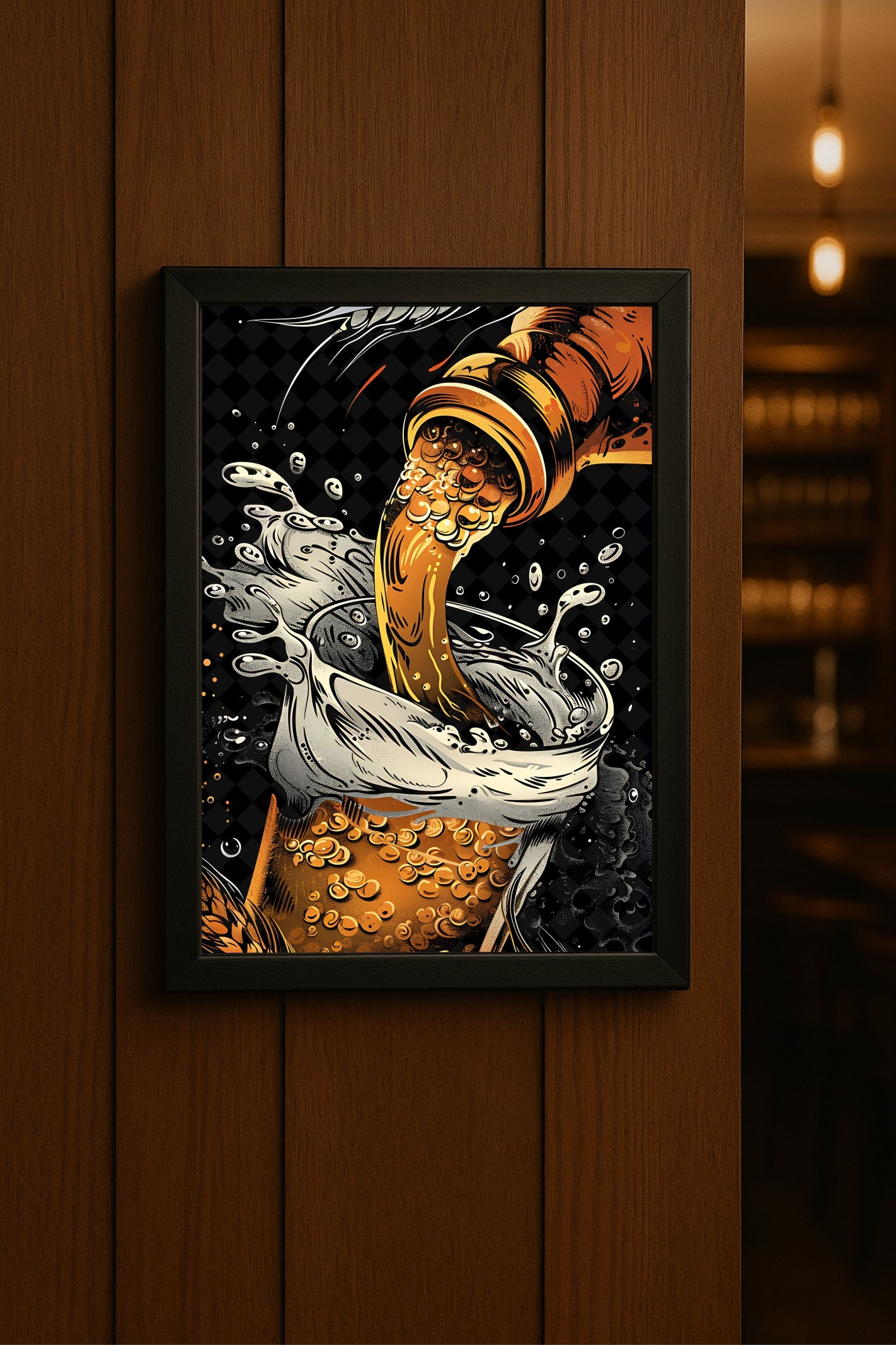 “The Pour of Perfection – Art of the Golden Brew” 🍺🔥