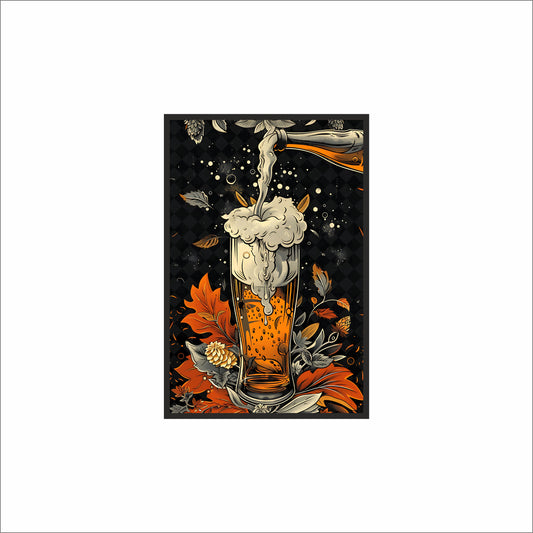 “The Autumn Pour – Bloom of the Golden Brew” 🍺🍂🔥
